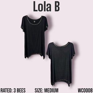 Women's Black A Line Blouse*Lola B*Size Medium*